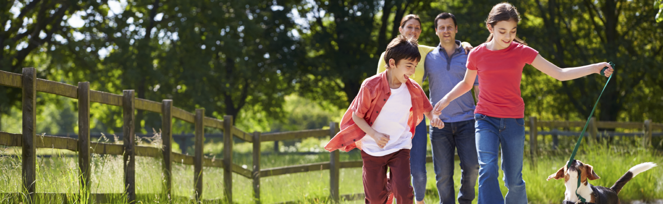 a family in the park